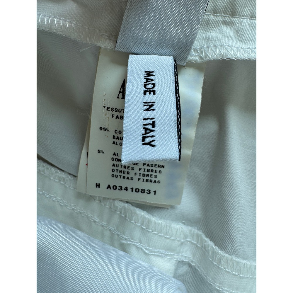 Moschino Cheap and Chic Pants White Cotton Flare Bootcut Made in Italy Size 10 - Picture 6 of 11